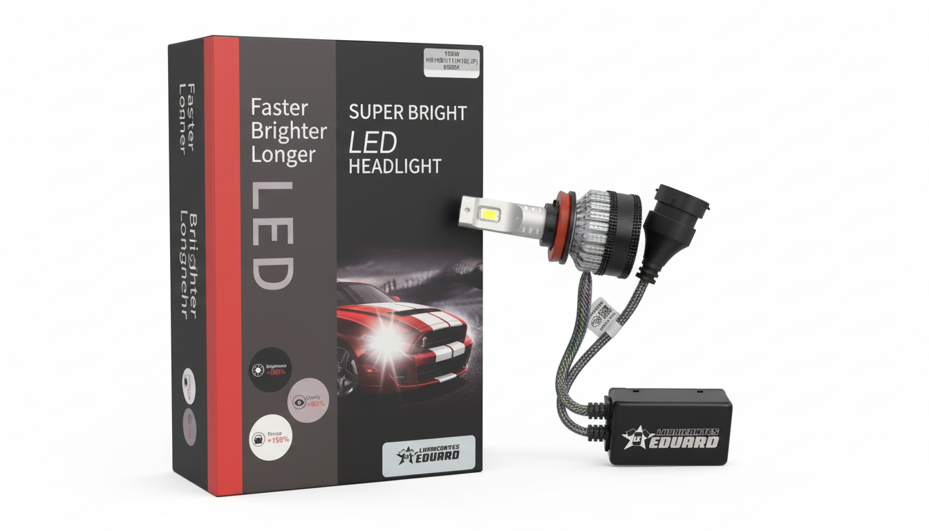 Super Bright LED Headlight Lubricantes Eduard